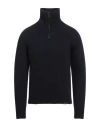 Brooksfield Man Turtleneck Midnight Blue Size 46 Virgin Wool, Polyamide In Blue
