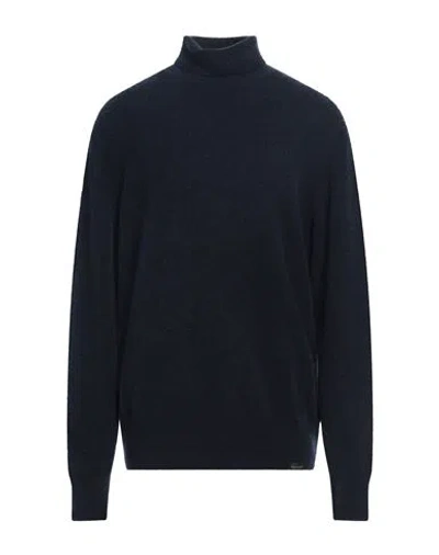 Brooksfield Man Turtleneck Midnight Blue Size 46 Virgin Wool, Polyamide