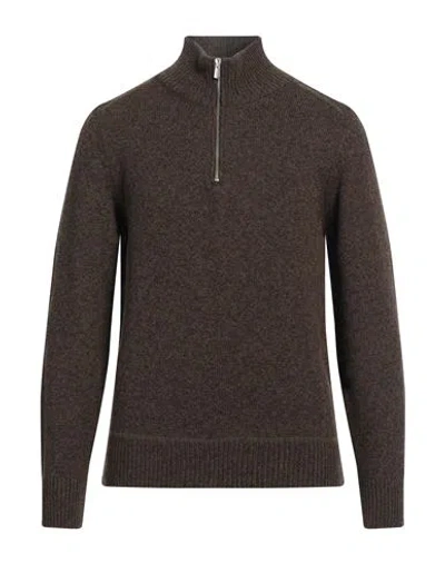 Brooksfield Man Turtleneck Military Green Size 48 Wool, Polyamide