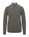 Brooksfield Man Turtleneck Military Green Size 50 Wool