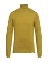 Brooksfield Man Turtleneck Mustard Size 40 Virgin Wool In Yellow