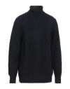 Brooksfield Man Turtleneck Plum Size 46 Virgin Wool, Acrylic, Wool, Viscose In Navy Blue