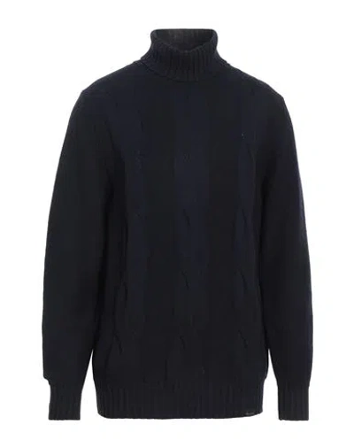 BROOKSFIELD BROOKSFIELD MAN TURTLENECK NAVY SIZE 44 POLYAMIDE, VISCOSE, WOOL, CASHMERE