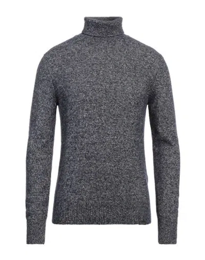 Brooksfield Man Turtleneck Navy Size 42 Virgin Wool, Polyamide