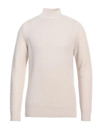 Brooksfield Man Turtleneck Off White Size 44 Acrylic, Wool