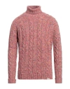 Brooksfield Man Turtleneck Red Size 44 Textile Fibers, Cotton, Wool, Cashmere