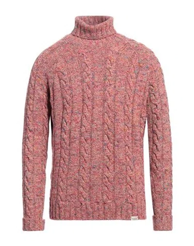 Brooksfield Man Turtleneck Red Size 44 Textile Fibers, Cotton, Wool, Cashmere