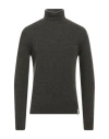Brooksfield Man Turtleneck Sage Green Size 46 Virgin Wool, Polyamide