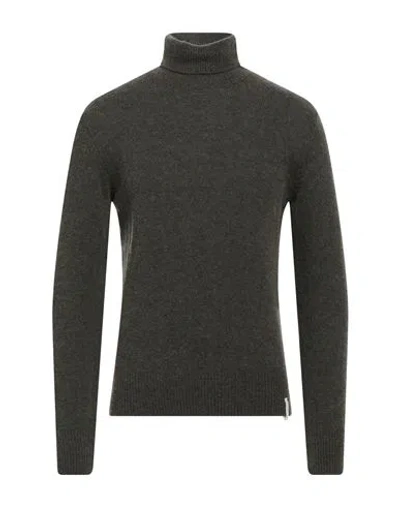 Brooksfield Man Turtleneck Sage Green Size 46 Virgin Wool, Polyamide