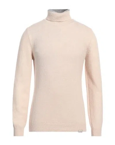 Brooksfield Man Turtleneck Sand Size 46 Virgin Wool, Polyamide In Beige