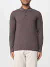 Brooksfield Polo Shirt  Men Color Dove Grey In Brown