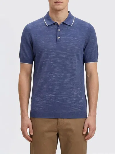 Brooksfield Polo Shirt  Men Color Indigo In Blue