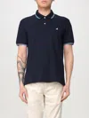 Brooksfield Polo Shirt  Men Color Navy In Navy