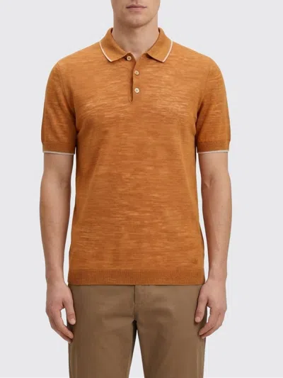 Brooksfield Polo Shirt  Men Color Orange
