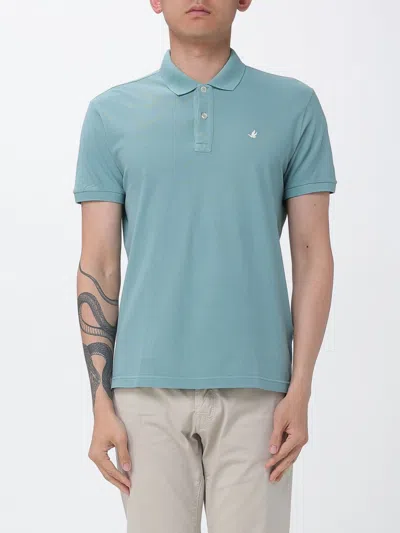 Brooksfield Polo Shirt  Men Color Teal In Blue