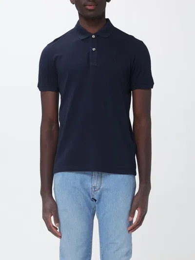 Brooksfield Polo Shirt  Men Color Navy In Blue