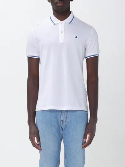 Brooksfield Polo Shirt  Men Color White In Brown