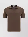 BROOKSFIELD REGULAR FIT COTTON POLO SHIRT WITH RIBBED COLLAR
