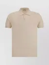 Brooksfield Ribbed Collar Polo Shirt With Short Sleeves