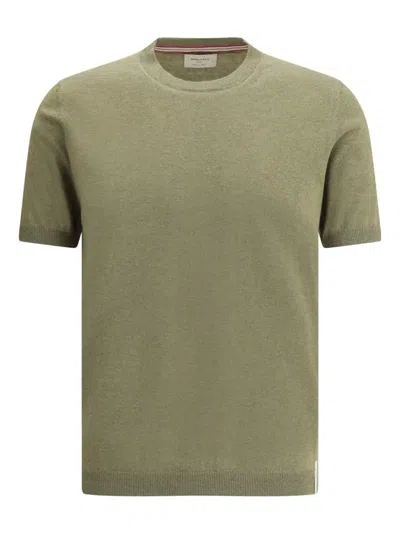 Brooksfield Ribbed-hem T-shirt In Gray