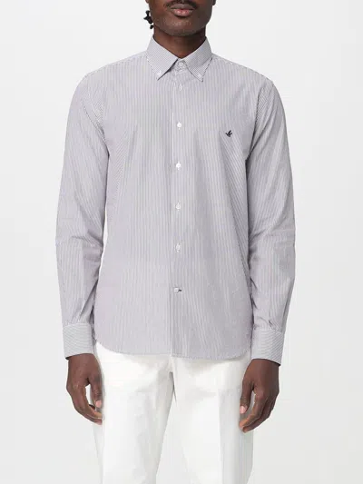 Brooksfield Shirt  Men Color Brown In Gray