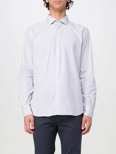 Brooksfield Shirt  Men Color Gnawed Blue In White