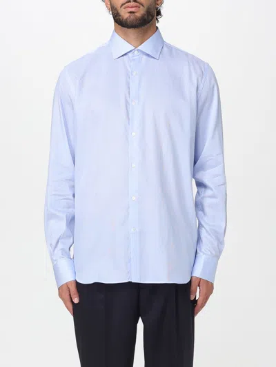 Brooksfield Shirt  Men Color Water In Blue
