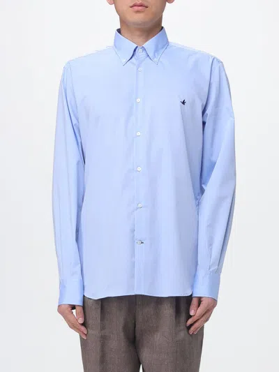 Brooksfield Shirt  Men Color Gnawed Blue
