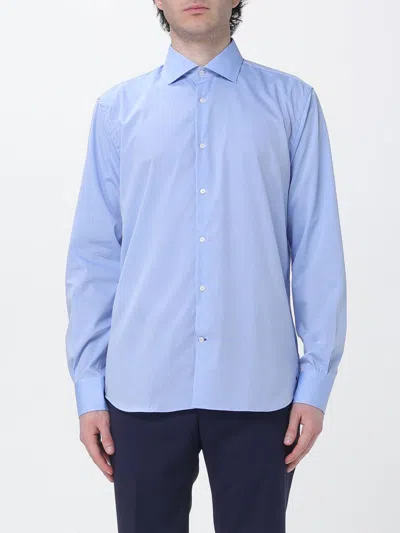 Brooksfield Shirt  Men Color Gnawed Blue