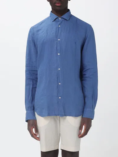 Brooksfield Shirt  Men Color Gnawed Blue