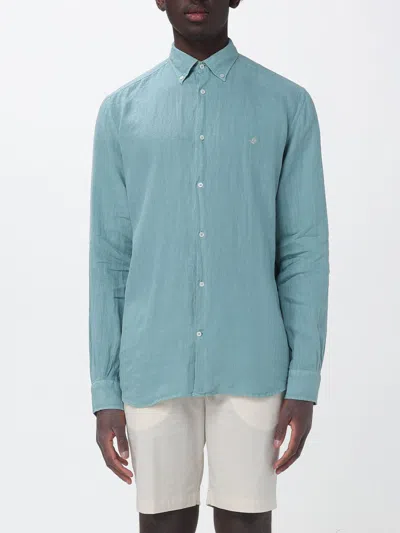 Brooksfield Shirt  Men Color Teal In Blue