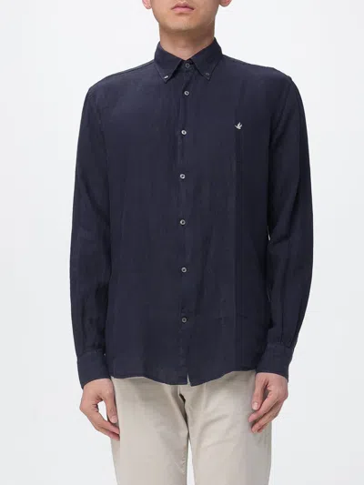 Brooksfield Shirt  Men Color Navy In Blue
