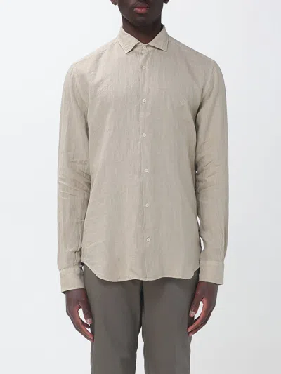 Brooksfield Shirt  Men Color Kaki In Gray