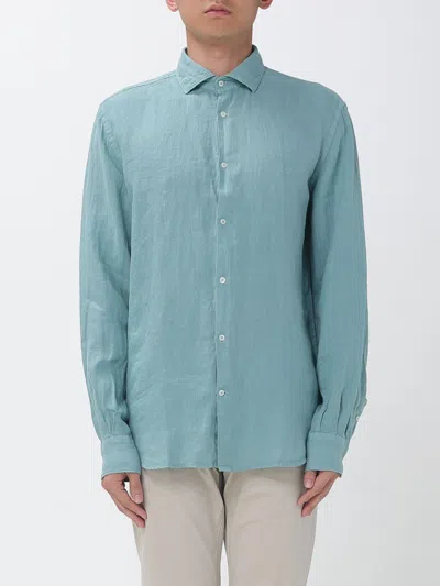 Brooksfield Shirt  Men Color Teal In Green
