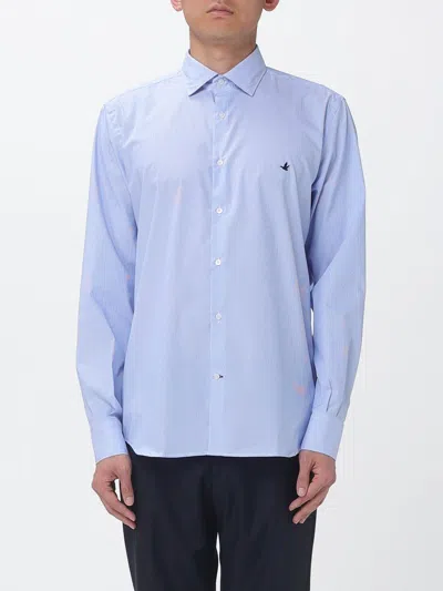 Brooksfield Shirt  Men Color Gnawed Blue In Multi