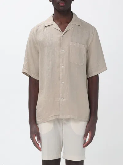 Brooksfield Shirt  Men Color Beige In Multi
