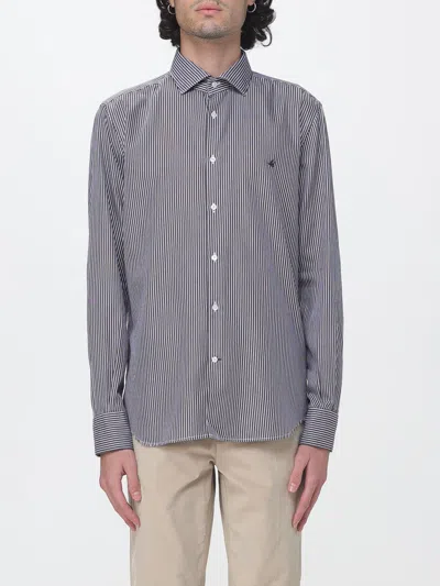 Brooksfield Shirt Men Color Multicolor In Blue