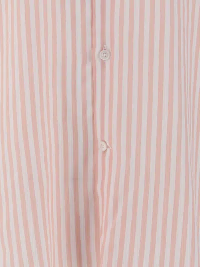 Brooksfield Shirts In Bianco/rosa