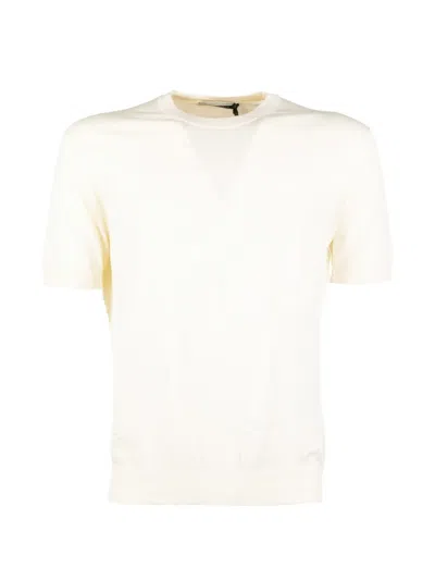 Brooksfield Short-sleeve Crew-neck T-shirt In White