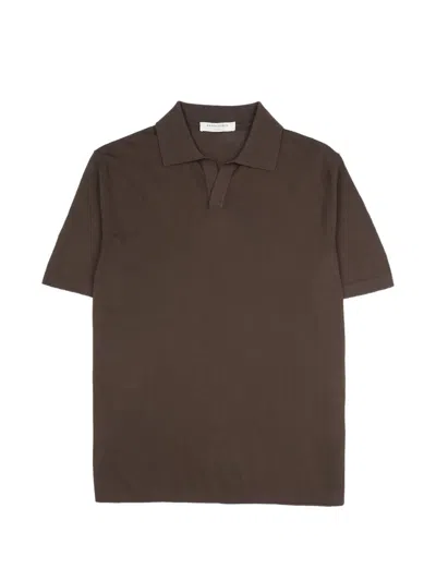 Brooksfield Short-sleeve T-shirt In Brown