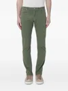 Brooksfield Slim-fit Cotton Trousers In Green