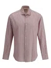 Brooksfield Striped Shirt In Pink