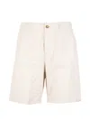 Brooksfield Striped-pattern Shorts In Neutral