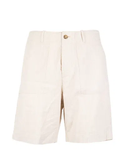 Brooksfield Striped-pattern Shorts In Neutral