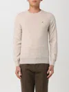 Brooksfield Man Sweater Cream Size 48 Virgin Wool In Beige