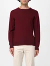 Brooksfield Sweater  Men Color Burgundy In White