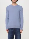 Brooksfield Man Sweater Pastel Blue Size 46 Cotton In Wasser