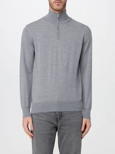 Brooksfield Half-zip Long-sleeve Sweater In Multi