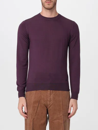 Brooksfield Sweater Men Color Sangria In Purple