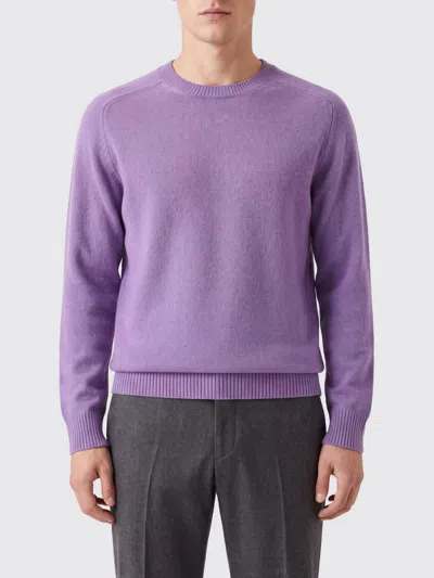 Brooksfield Sweater Men In Purple
